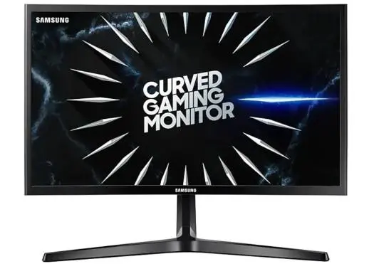 [SL22U] Samsung LC24RG50FQM 24 inch Curve Gaming Monitor, 144Hz , 23.5 inch FHD Curved VA Panel, Max Res 1920x1080, Reponse Time 4ms, Brightness 250cd, DP/ HDMI x2 Connectivity | LC24RG50FQMXUE (مستعمل)