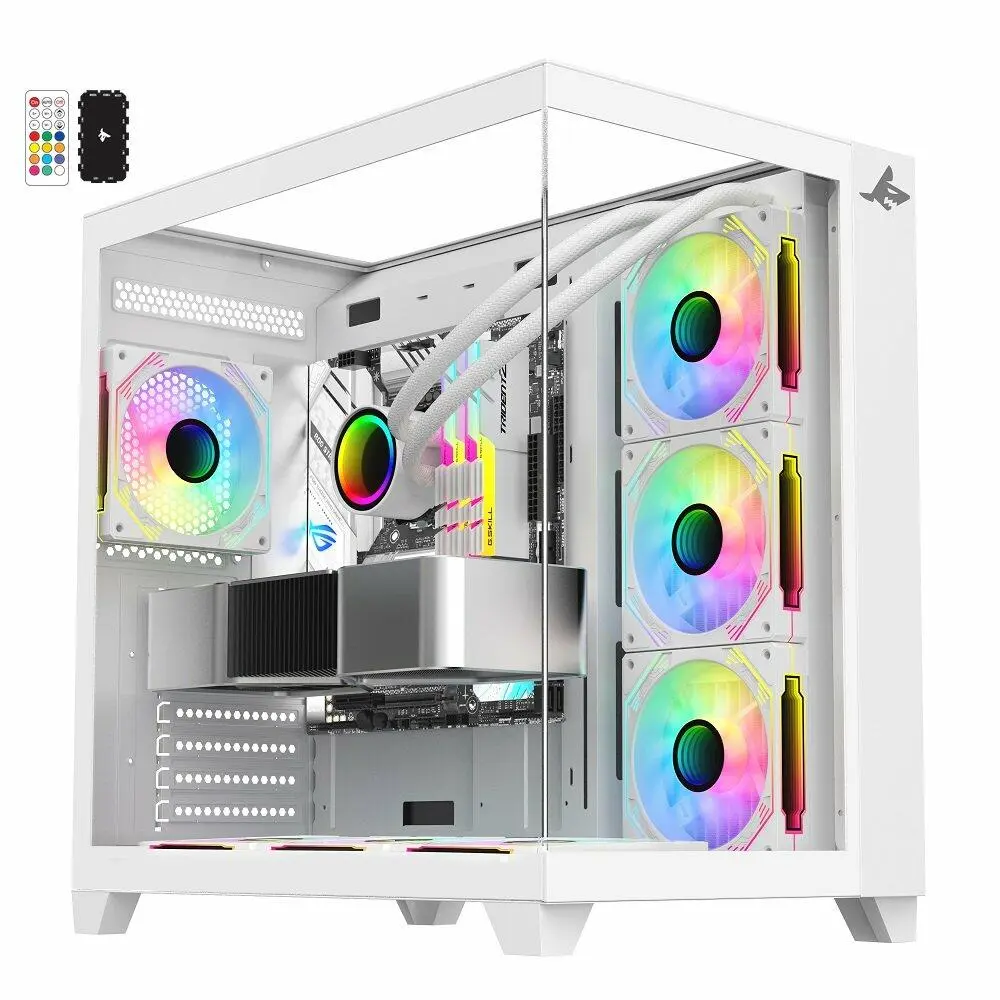 [GPICN] GAMING PC Intel Core I5 - 12th Gen RTX 5060 8 GB - RAM16 GB DDR 5 - SSD 1TB M.2 6000Mbs - Gameon Liquid Cooler 240m RGB (White)