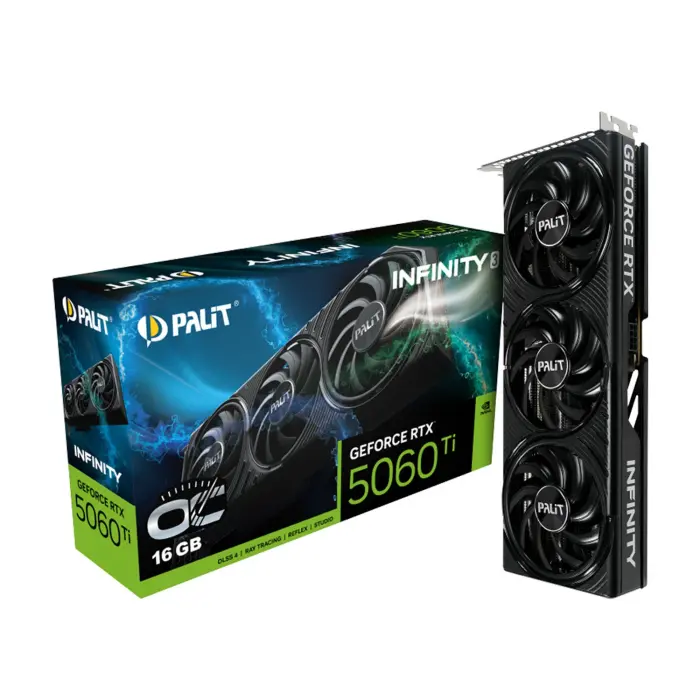 Palit InFinity 3 Geforce RTX 5060Ti 16GB OC GDDR7 Graphic Card