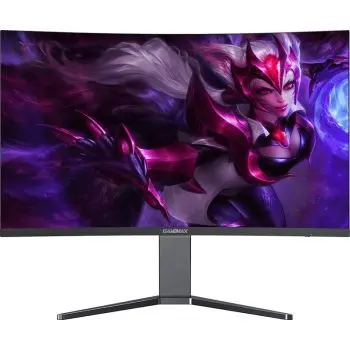 [GG33U] GAMEMAX GMX32C1650 32" WQHD Curved Widescreen VA Gaming Monitor, 165Hz Refresh Rate, 1ms Response Time, NVIDIA G-SYNC & FreeSync, VESA DisplayHDR 400, 6W Speakers, Black - Used
