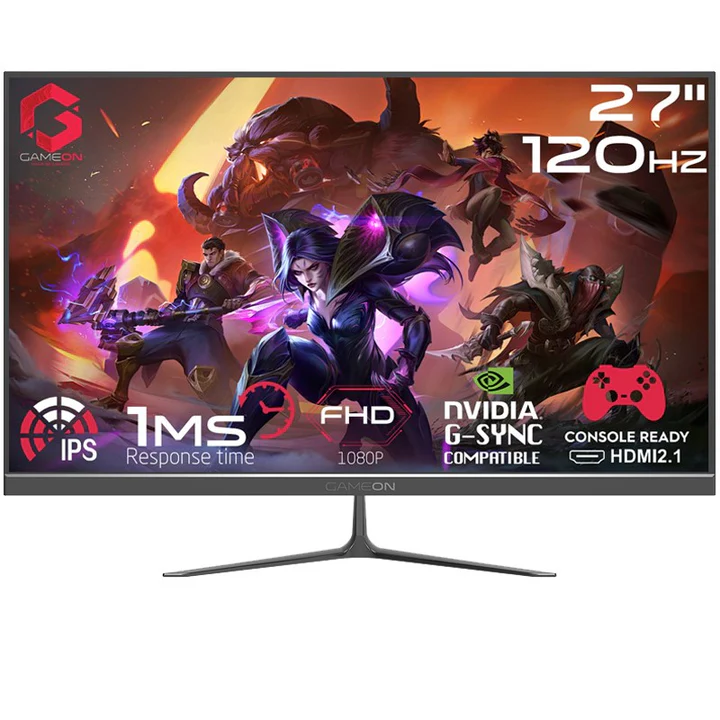 [GG2EU] GAMEON GOES27FHD120IPS 27" FHD, 120Hz, MPRT 0.5ms, HDMI 2.1, IPS Gaming Monitor (Support PS5) (مستعمل)
