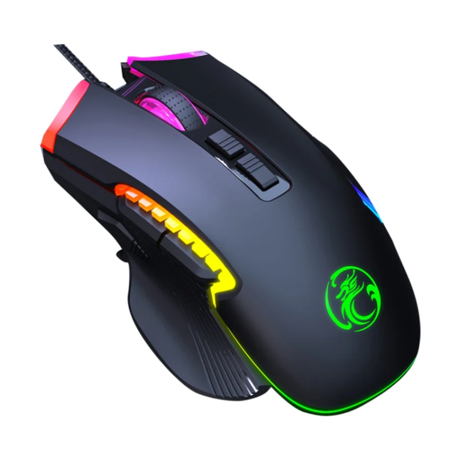 [ITR0N] IMICE T70 RGB Wired Gaming Mouse | 8 Programmable Buttons | Up to 7200 DPI & Fire Key