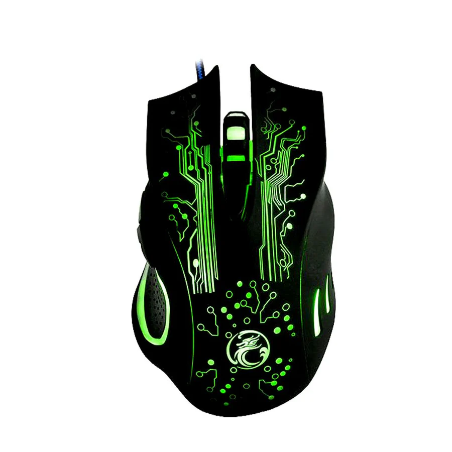 [IXW0N] IMICE X9 Wired Optical Gaming Mouse with 6 Buttons & 5500 DPI RGB Lighting