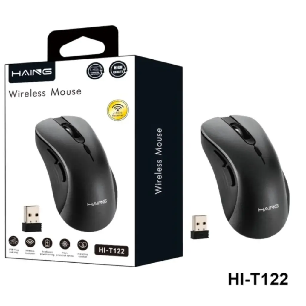Haing Hi T122 2.4g Wireless Mouse With Type C Connector 