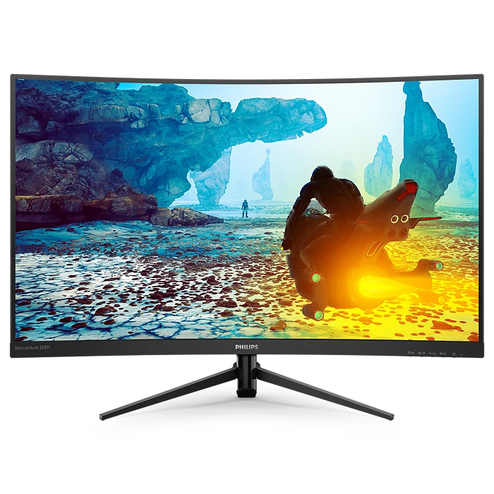 [P3I0U] Philips 32" Inch Curved QHD 144Hz 1ms LCD Gaming Monitor 2k (325M8C) (Used)