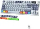 ATTACK SHARK K86 Wireless Mechanical Keyboard with 1.2" TFT Color Display & CNC Knob,Hot Swappable RGB Backlit,2.4GHz/BT/Wired Modes,Customizable Blue Whale Switch,PBT Keycaps for WIN/MAC