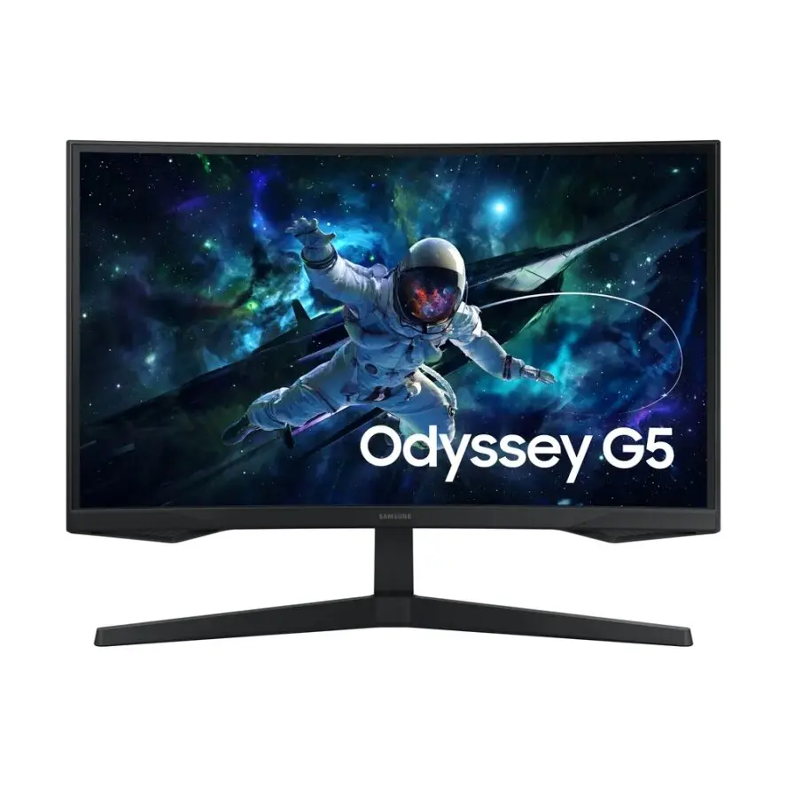 Samsung Odyssey G5 S27CG554EUXEN Series | LED monitor | gaming | curved | 27" | 2560 x 1440 QHD @ 165 Hz | VA | 2500:1 | HDR10 | 1 ms | HDMI,DisplayPort | black