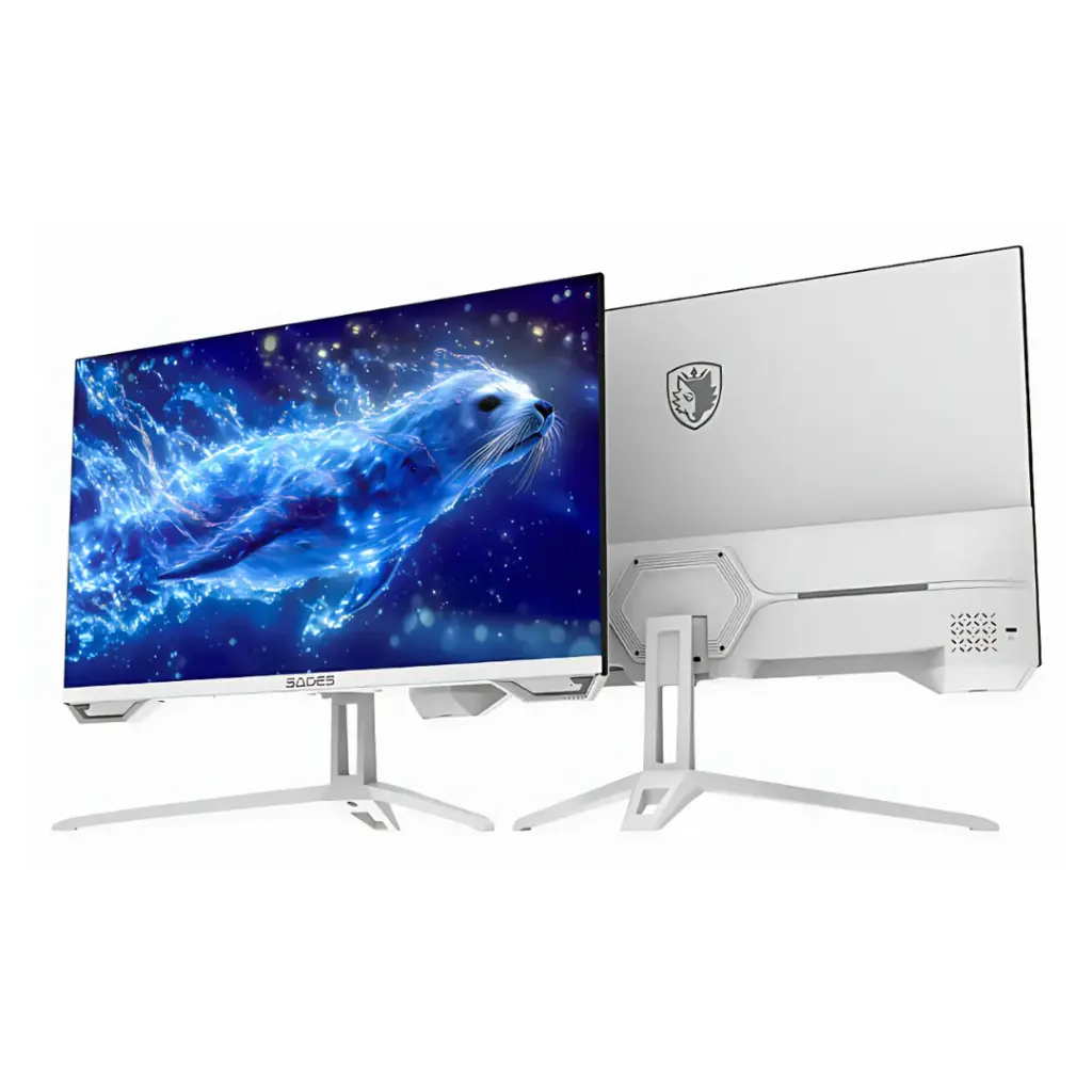 [SSS1U] Sades SL-Sealion-24 SA-F01F24W, 24" FHD 1920x1080, 120Hz, 1ms, HDMI 2.1, IPS, Flat Gaming Monitor - White (مستعمل)