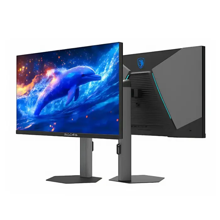[SB21N] Sades BN-Dolphin 27" IPS Panel QHD 200Hz 0.5ms HDMI 2.1, Blue Light Protection Wide Angle Gaming Monitor - Black