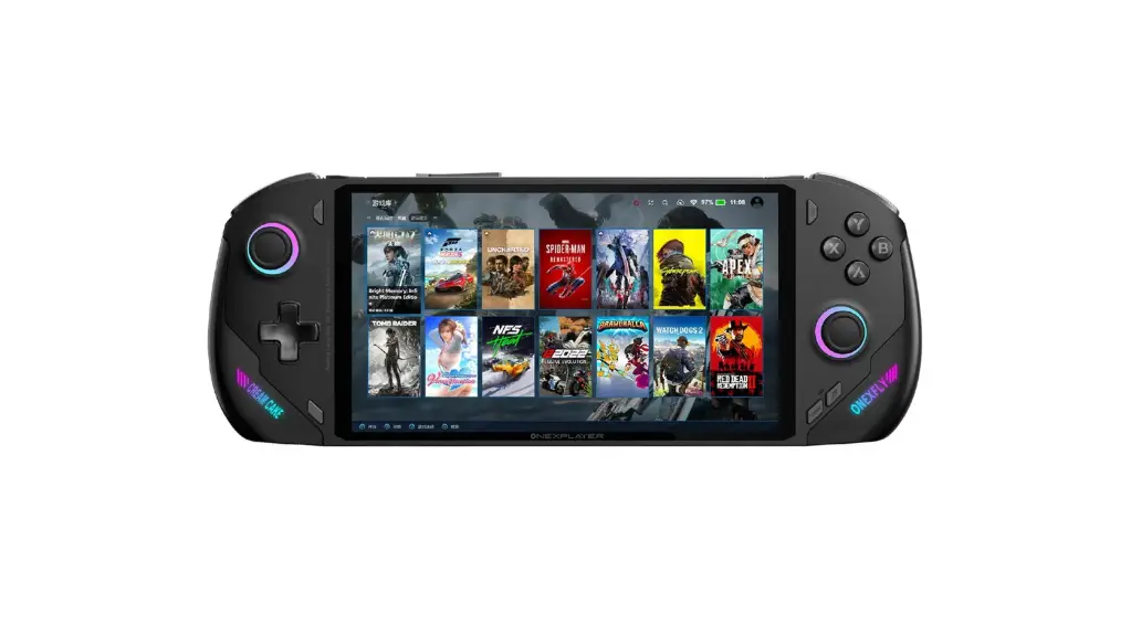 OneXPlayer OnexFly F1 Handheld Game Console, 7inch Display, AMD Ryzen7 Processor, 2TB Ssd – Black 