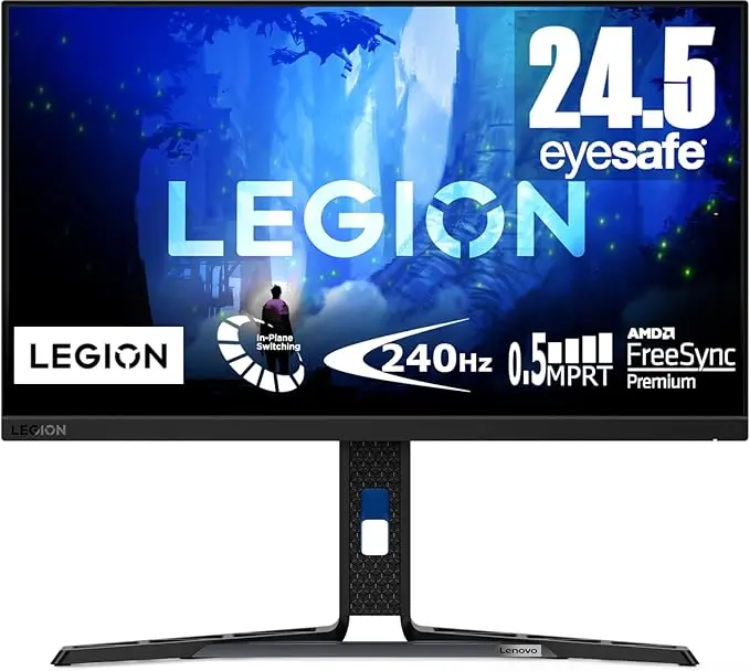 [LLY1U] Lenovo Legion Y25-30 25 Inch Gaming Monitor | FHD, 1080p, 240Hz, 0.5ms, HDMI, DP, USB | AMD Freesync | PS, Xbox, PC screen (Used)