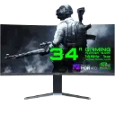 GameMax GMX34CKXQ,UltraWide QHD Panel Computer Monitor, 3440 x 1440p Resolution, Immerse yourself in a fabulous gaming experience