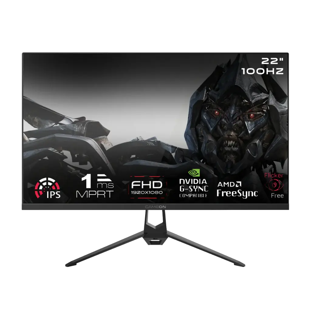 GAMEON GOES22FHD100IPS Essential Series 22" FHD, 100Hz, MPRT 1ms, HDMI 2.1, IPS Gaming Monitor - Black 