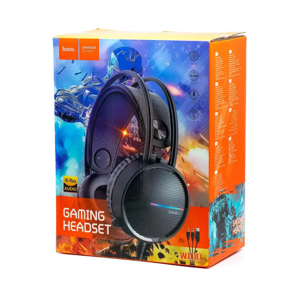 [HWGHN] Hoco W100 Gaming Headset (Black)
