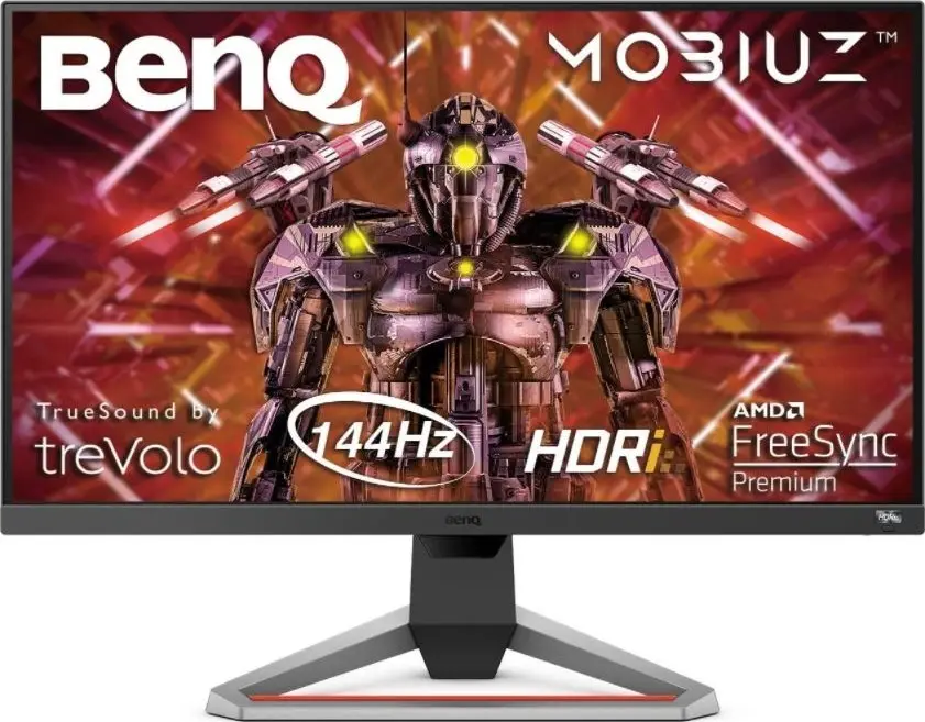 [BME2U] BenQ Mobiuz EX2710 27 inch HDRi IPS Gaming Monitor, 144Hz 1ms, AMD FreeSync Premium, FHD 1080p, sRGB, Built-in Speakers, Flicker-free, Bezel-less | EX2710 (مستعمل)