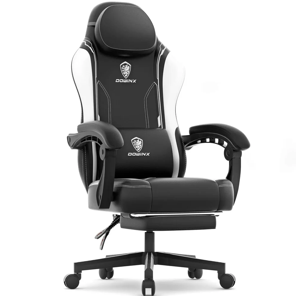 [DGC1N] DOWINX GAMING CHAIR ERGONOMIC SERIES 6650-BLACK&WHITE