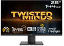 Twisted Minds Elite Series 4K UHD 28'', 144Hz, 1ms, IPS, Gaming Monitor TM28EUI