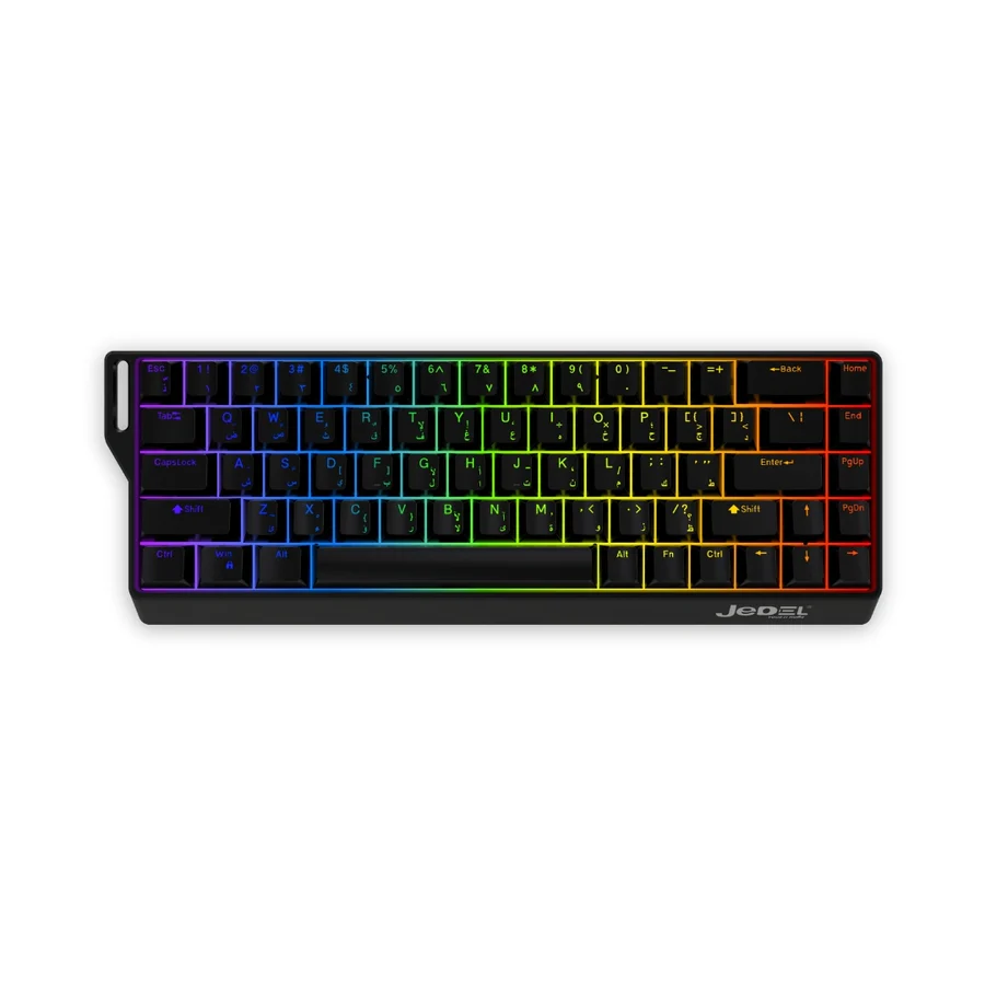[JKWMN] JEDEL KL166 Wired Mechanical Gaming Keyboard – 68 Keys RGB Lighting