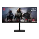 GAMEON GOC34WQHD120VA Spectra Pro Series 34" WQHD, 120Hz, MPRT 0.5ms, HDMI 2.1, Fast VA Panel Curved Gaming Monitor 1500R 21:9 (Supports PS5) - Black