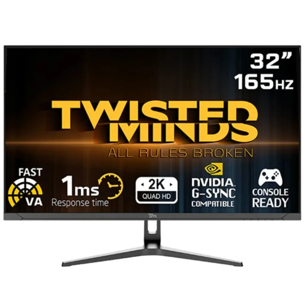 Twisted Minds Eclipse 32-inch Gaming Monitor | (QHD) | 165Hz | 1ms | TM32QHD165VA-VA