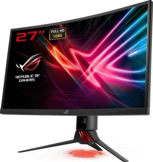 [ARSXU] Asus ROG Strix XG27VQ 27 Inch Curved Full HD 1080p 144Hz DP HDMI DVI Eye Care Gaming Monitor | 90LM03G0-B01970 (Used)