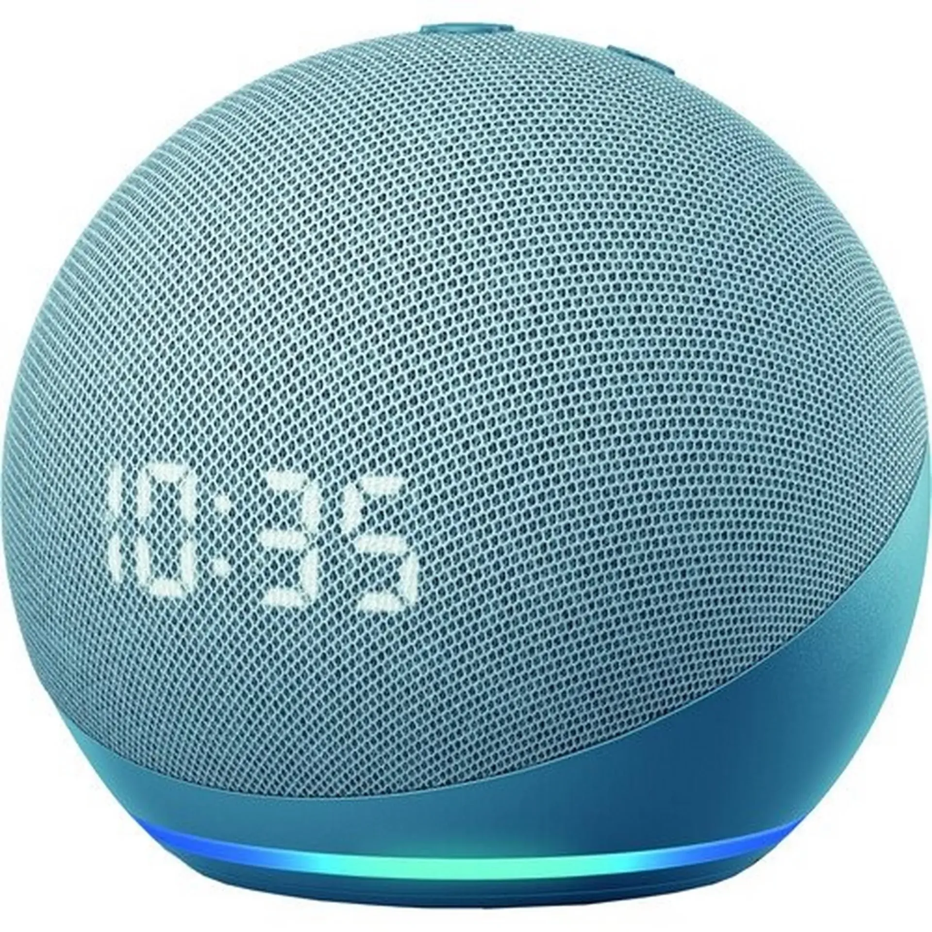Echo Dot with clock (4th generation) | Bigger vibrant sound Wi-Fi and Bluetooth smart speaker and Alexa | Cloud Blue