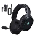 RYR Captain 700 Wireless Gaming Headset, for PS4 / PS5 / Nintendo Switch / PC - Black