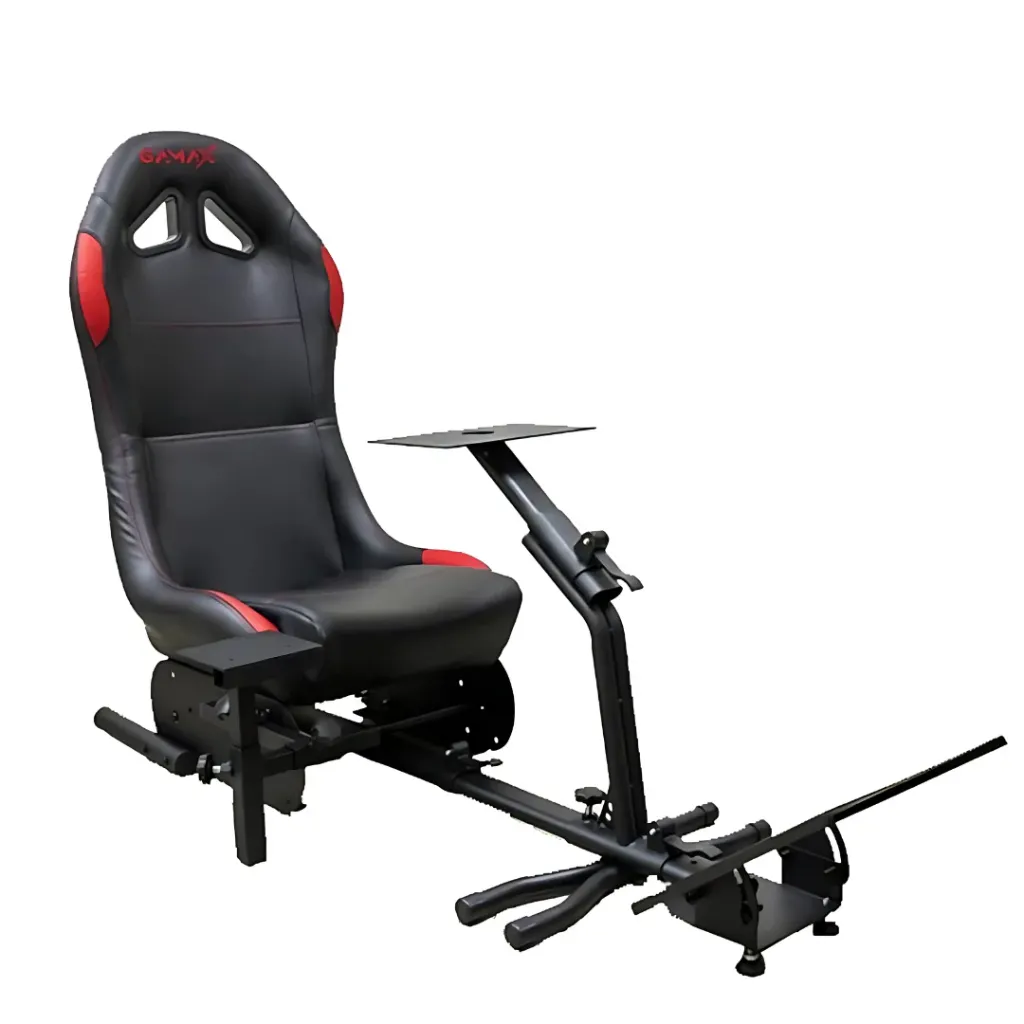 GAMAX Sporty Gaming Racing Seat – Red & Black ( Installation not included )