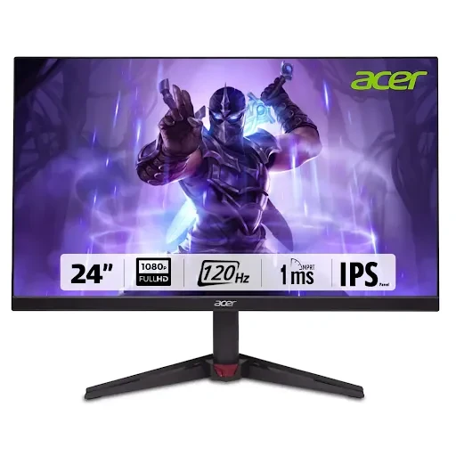 [ANV3U] Acer Nitro VG240Y Gbmipx Gaming Monitor | FHD | 24" | 120 Hz | 1 ms | IPS (مستعمل)