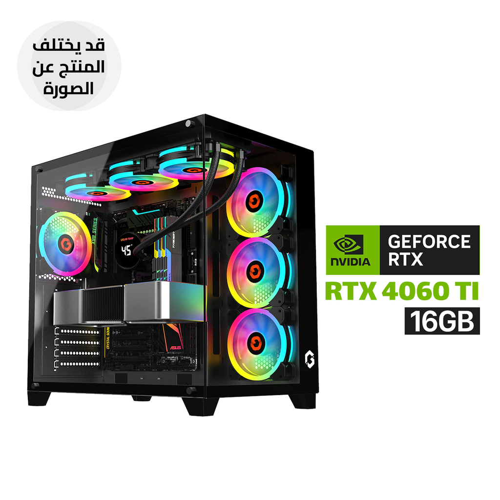 Gaming PC AMD RYZEN 5-9600X Processor, B650 D5 Motherboard, 16GB RAM DDR5, 1TB SSD NVMe, RTX 4060 TI 16GB VGA, 750 WATT PSU, L240 Liquid Cooler, GameOn Emperor Arctic Series Case with 7x ARGB Fans, USB WIFI Adapter, Windows 11 Pro (License)