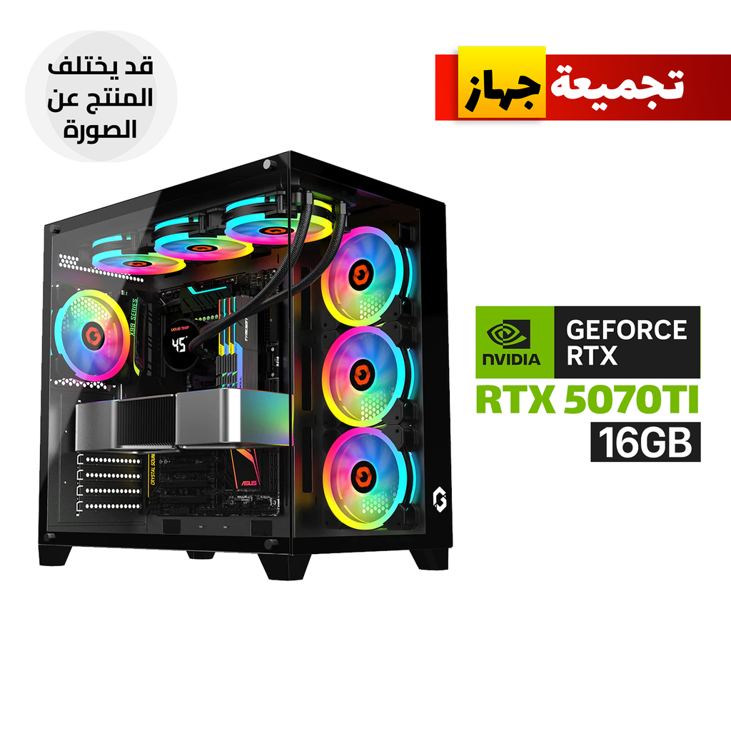 [NS032346] Gaming PC i7-14700K Processor, GigaByte Intel Z790 D Ultra DDR5 Motherboard, 32GB RAM (5600), 1TB SSD NVMe, RTX 5070 TI 16GB VGA, 850 WATT GOLD PSU, L360 Liquid Cooler, GameOn Emperor Arctic Case 7 ARGB Fans, Windows 11 Pro (License)