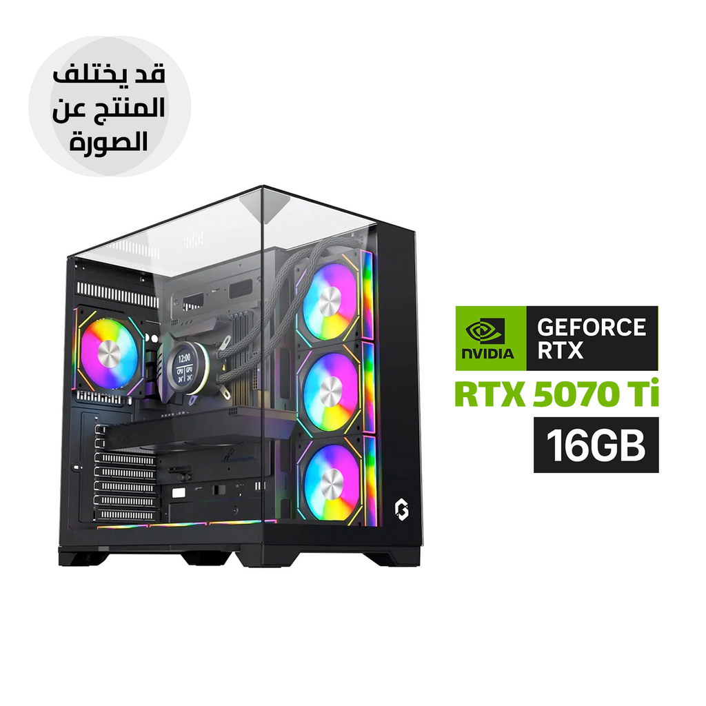 Gaming PC i7-14700K, ASUS Z790-P WiFi, 32GB DDR5, 2TB NVMe SSD, RTX 5070 Ti 16GB, L360 Liquid Cooler, 850W Gold PSU, GameOn Valkyrie I Case 7x Fans, Windows 11 Pro
