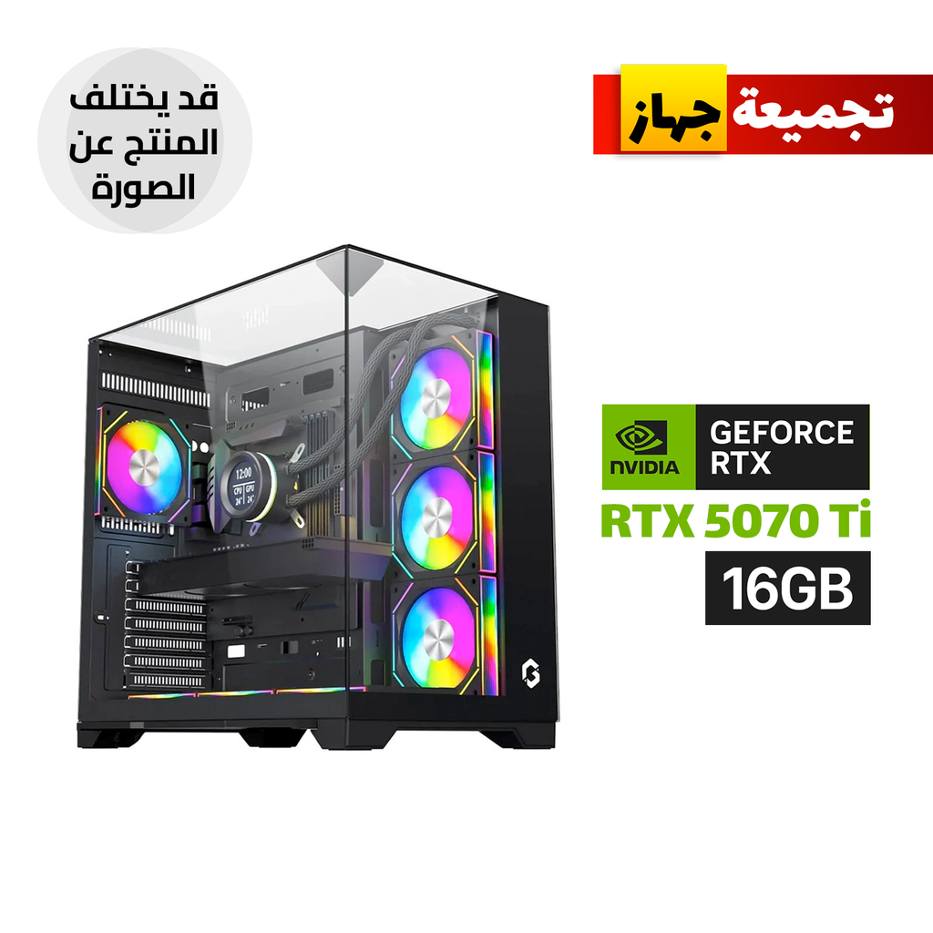 [NS030793] Gaming PC i7-14700K, ASUS Z790-P WiFi, 32GB DDR5, 2TB NVMe SSD, RTX 5070 Ti 16GB, L360 Liquid Cooler, 850W Gold PSU, GameOn Valkyrie I Case 7x Fans, Windows 11 Pro