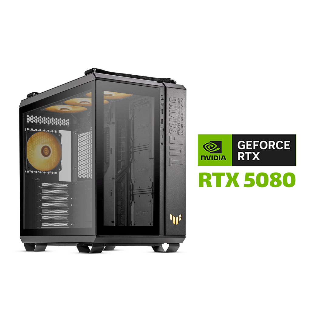Gaming PC i9-14900K, Asus Intel Rog Maximus Z690 Hero MB, 64GB DDR5 RAM, 2TB NVMe SSD (7400), RTX 5080 16GB VGA, ThermalTake 1050 WATT GOLD PSU, ASUS ROG STRIX L360 Liquid Cooler, Asus TUF Gaming GT502 Plus Case, Windows 11 Pro (License)