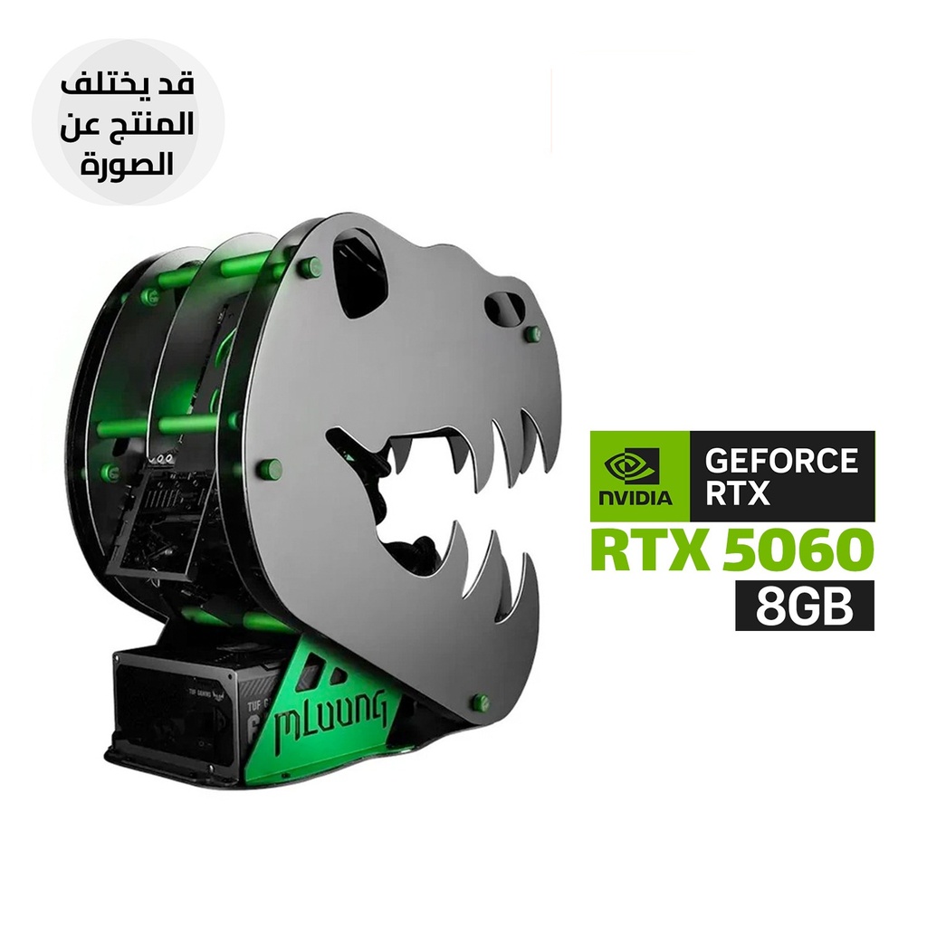 [NS031948] Gaming PC Intel Core i5-14400F Processor, H610 D5 Motherboard, 16GB DDR5 RAM, 1TB NVMe SSD, RTX 5060 8GB VGA, 650 WATT PSU, MLoong M.Star Dragon M-ATX Case 4 ARGB Fans, USB Wi-Fi Adapter, Windows 11 Pro (License)