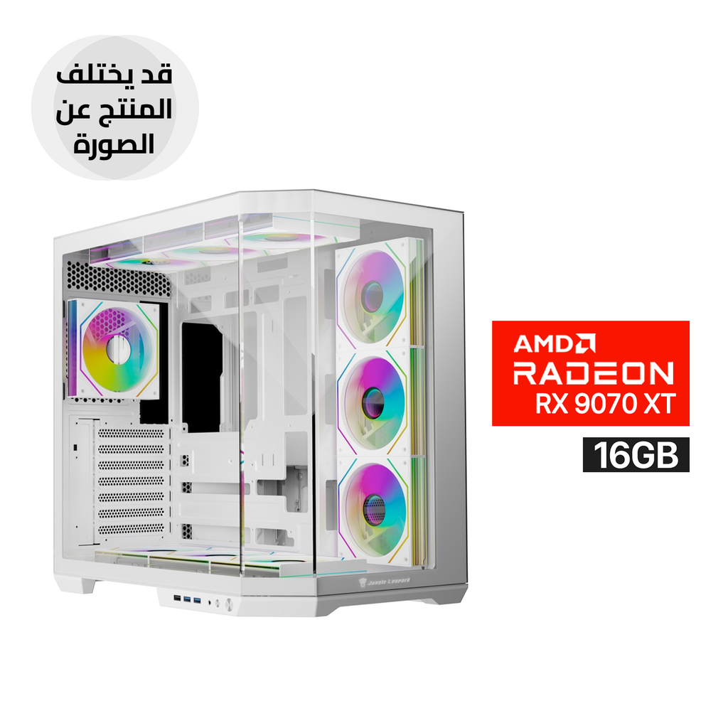 Gaming PC Intel Core i7-14700F Processor, MSI B760 D5 WIFI Motherboard, 32GB DDR5 RAM (6000), 1TB NVMe SSD, AMD Series RX 9070 XT 16GB VGA, 850 WATT PSU, L360 Liquid Cooler, Jungle Leopard AS-01 Mid Tower Case 4x ARGB Fans, Windows 11 Pro (License)