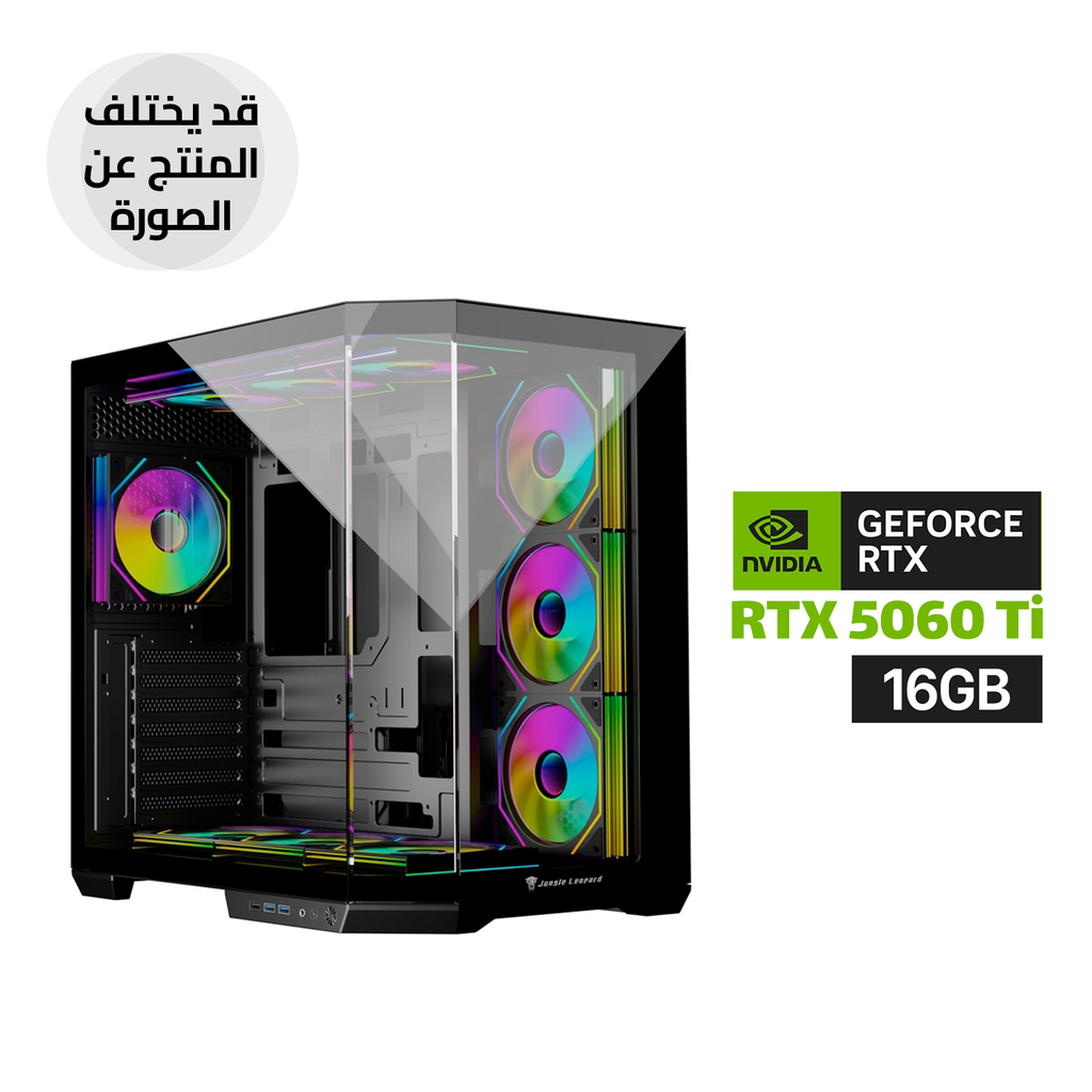 Gaming PC Intel Core i7-14700F Processor, MSI B760 D5 WIFI Motherboard, 32GB DDR5 RAM (6000), 1TB NVMe SSD, RTX 5060 Ti 16GB VGA, 750 WATT PSU, L240 Liquid Cooler, Jungle Leopard AS-01 Mid Tower Case 4x ARGB Fans, Windows 11 Pro (License)