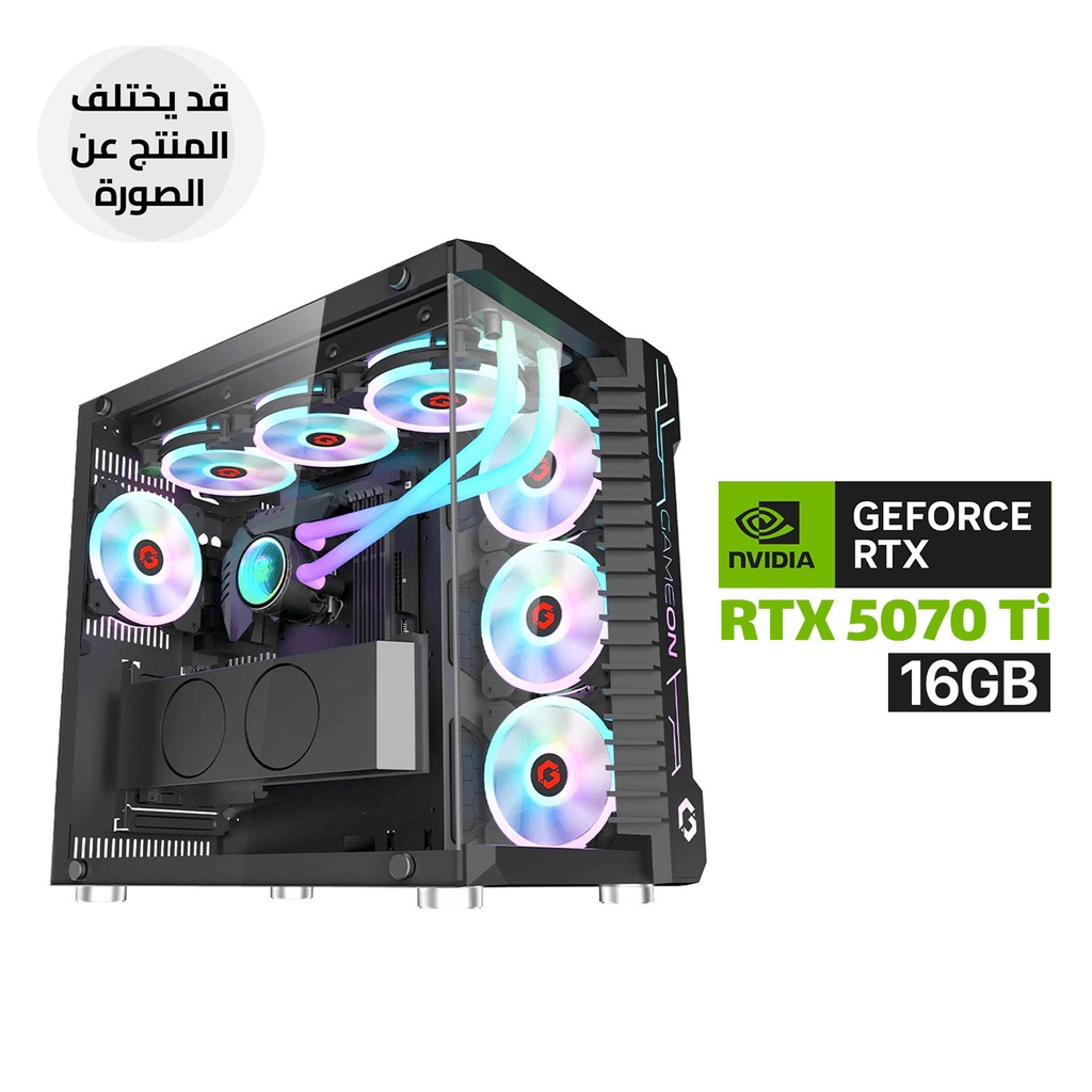 [NS032401] Gaming PC Intel Core i9-14900K, GIGABYTE Z790 Motherboard WIFI, 64GB DDR5 RAM, 2TB SSD NVMe, ZOTAC RTX 5070 TI 16GB VGA, 850 WATT GOLD PSU, L360 Liquid Cooler, GameOn Emperor Arctic III Series Case 7x ARGB Fans, Windows 11 Pro (License)
