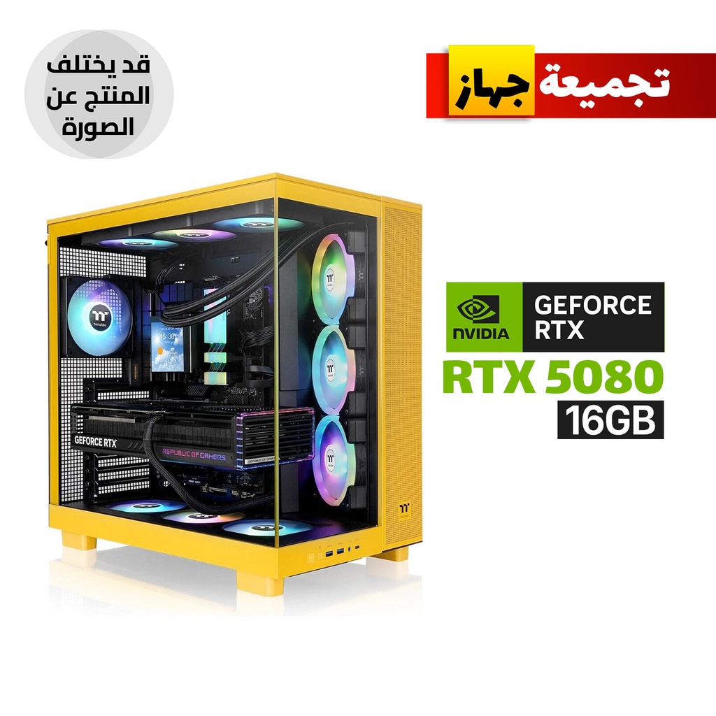 [NS031717] Gaming PC Ryzen 7 9800X3D, ASUS ROG STRIX X870-H WiFi 7, 32GB D5 6000, 2TB NVMe Gen4, RTX 5080 16GB, Asus ROG 1200W Platinum PSU, Asus ROG Strix L360 LCD AIO, TT View 380 XL with 4 ARGB Fans, Lian-Li Strimers, Win 11 Pro