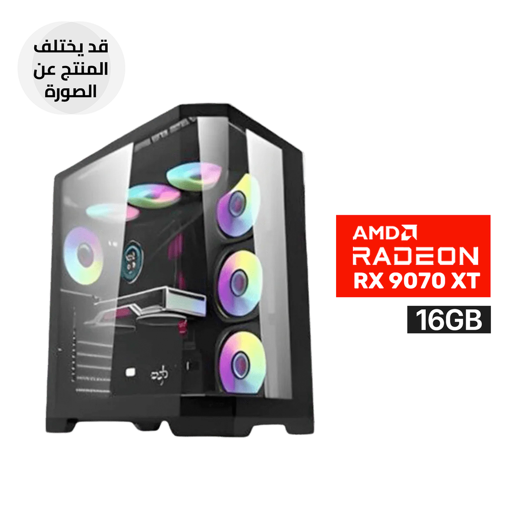 [NS031710] Gaming PC RYZEN 7-7800X3D Processor, GIGABYTE B650 Eagle AX DDR 5 Motherboard, 32GB DDR5 RAM, 1TB SSD NVMe, AMD 9070XT 16GB VGA, 850 WATT GOLD PSU, L360 Liquid Cooler, DarkFlash Aigo FT418 Pro 7x Fans, Windows 11 Pro (License)