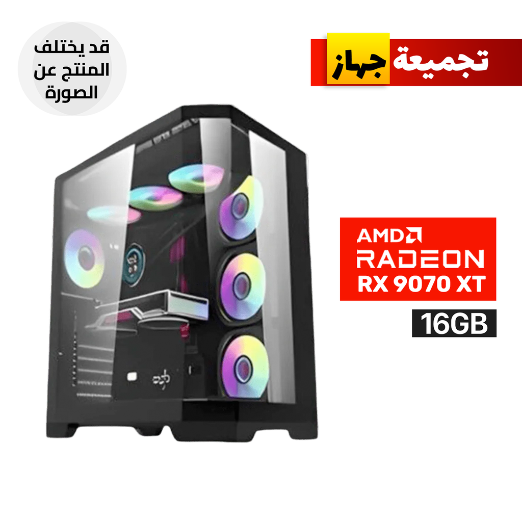 [NS031710] Gaming PC RYZEN 7-7800X3D Processor, GIGABYTE B650 Eagle AX DDR 5 Motherboard, 32GB DDR5 RAM, 1TB SSD NVMe, AMD 9070XT 16GB VGA, 850 WATT GOLD PSU, L360 Liquid Cooler, DarkFlash Aigo FT418 Pro 7x Fans, Windows 11 Pro (License)