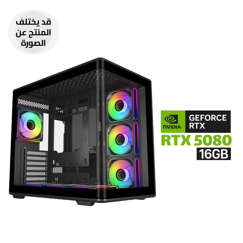 Gaming PC RYZEN 7-9800X3D, ASUS TUF X870 WIFI Motherboard, 32GB RAM DDR5 (6000), 2TB SSD NVMe GEN-4, ASUS RTX 5080 16GB Noctua Edition VGA,Cooler Master 1000 WATT GOLD PSU, ASUS TUF L360 Liquid Cooler, Cooler Master Elite 600 Case 7x Fans, Windows 11 Pro