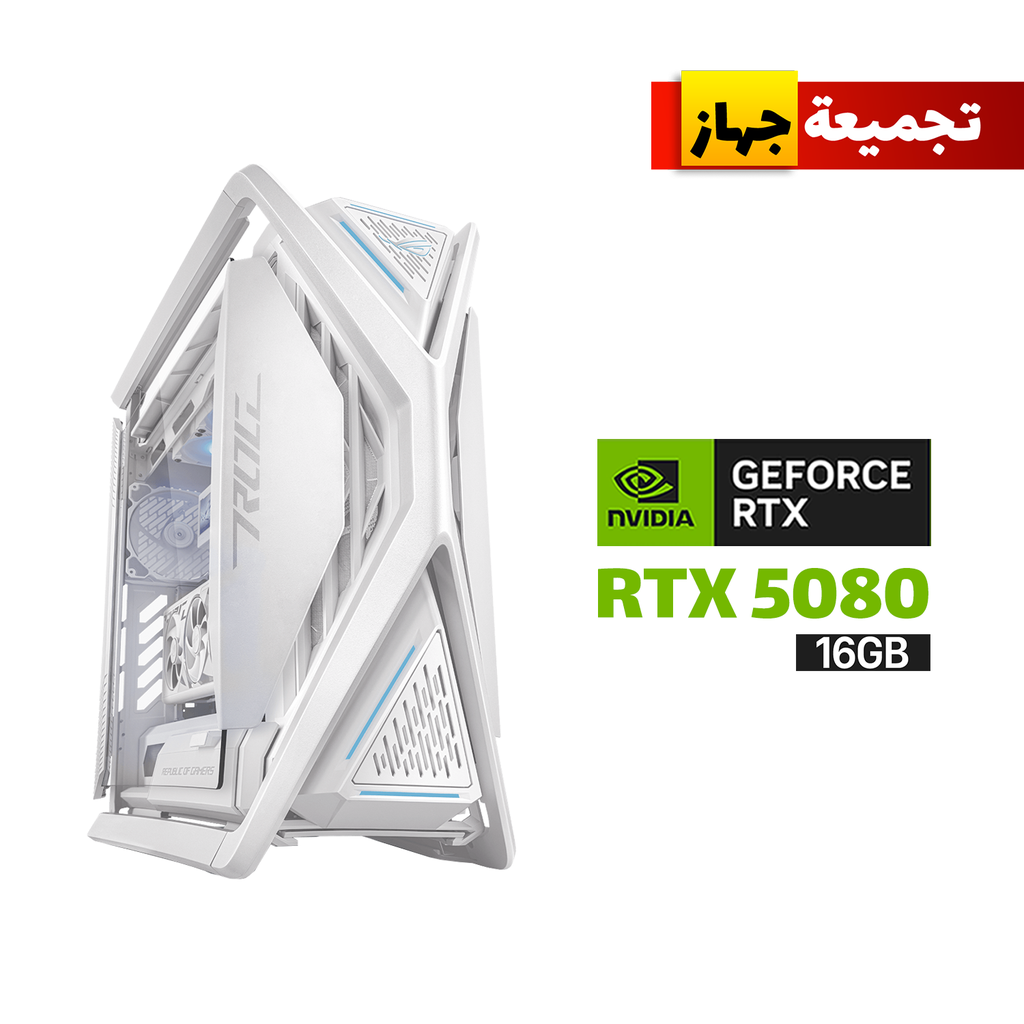 [NS028292] Gaming PC RYZEN 7-9800X3D,ASUS X870-A WIFI,KINGSTON 96GB RAM DDR5 White (6000),2TB SSD NVME GEN-4 (7400),RTX 5080 16GB White,Rog Strix LC III 360 ARGB LCD White,ASUS TUF 1000 WATT GOLD White,Asus ROG Hyperion GR701 Case White,Win 11 Pro