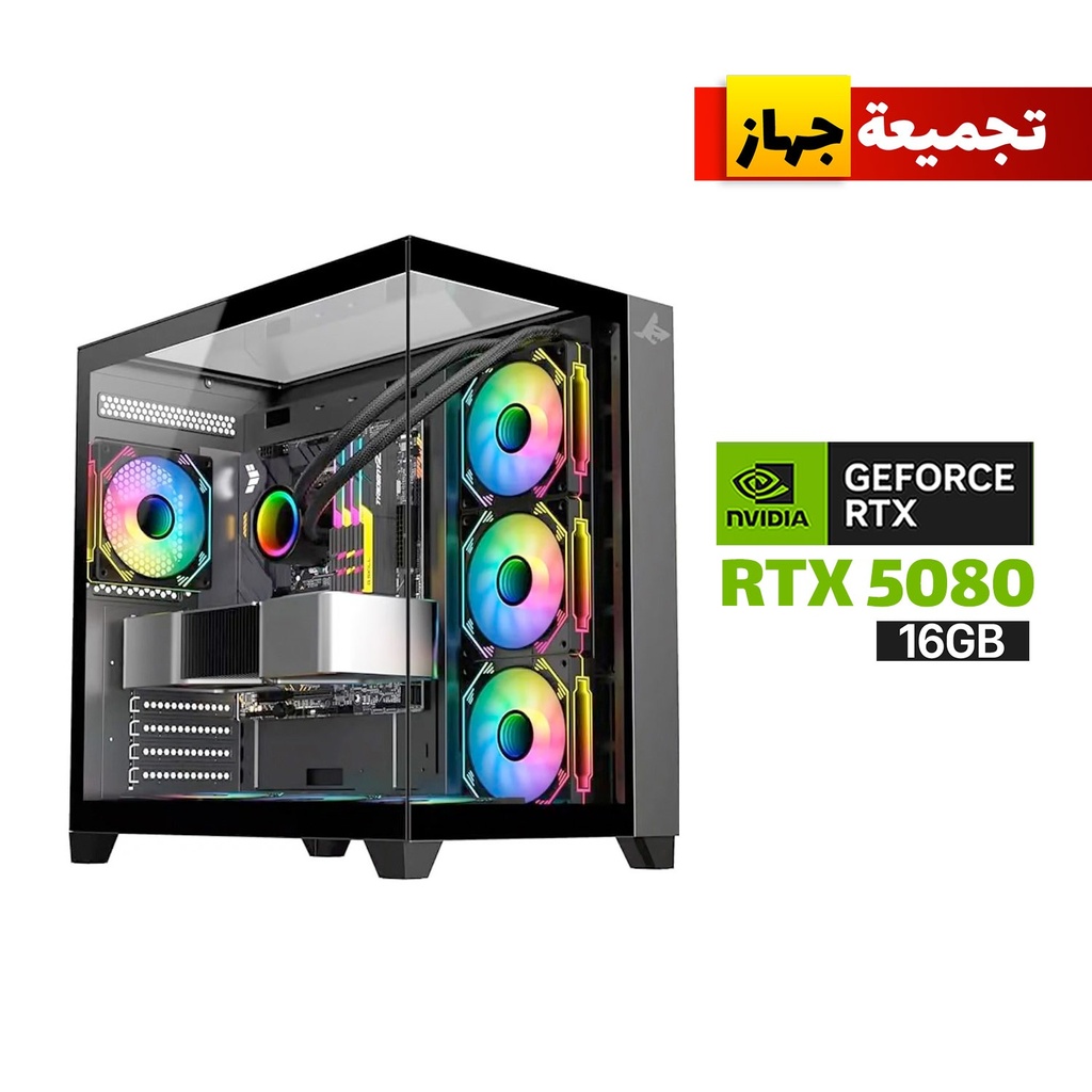 [NS030596] Gaming PC Ultra 7 265K CPU, Asus Prime Z890-P Wi-Fi, 32GB D5 Ram (6000MHz), 2TB NVMe GEN-4 SSD (6000), RTX 5080 16GB VGA, L360 Liquid Cooler, SilverStone Triton 1000 WATT PSU GOLD, Sharx Profin GX700 Case 7x ARGB Fans, Windows 11 Pro (License)