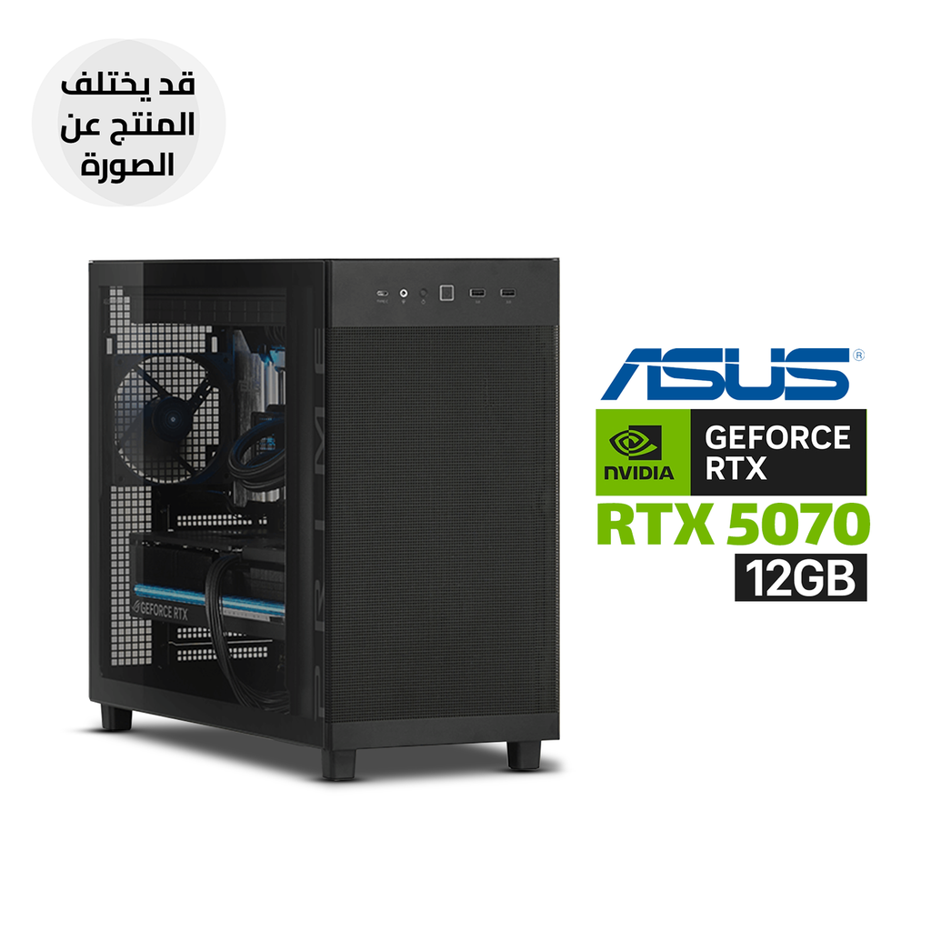 Gaming PC – AMD Ryzen 7 9700X, Asus Prime B850M-K DDR5, 32GB DDR5 RAM, 1TB NVMe SSD, ASUS Dual RTX 5070 12GB Graphics, ASUS Prime L360 Liquid Cooler, Prime 850W Gold PSU, AP303 Mid Tower Case, USB Wi-Fi, Windows 11 Pro