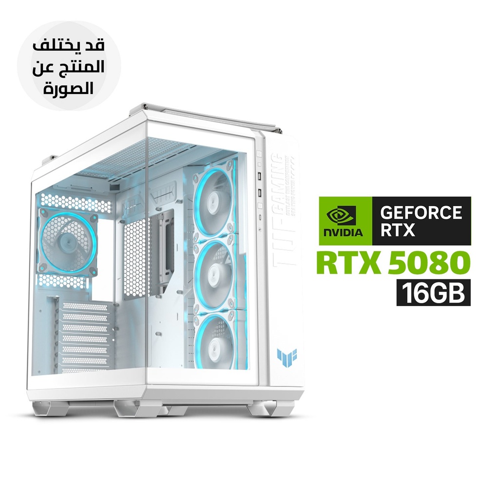 [NS031684] Gaming PC – AMD Ryzen 7 9800X3D, ROG STRIX X870-A WiFi 7 Motherboard, 32GB DDR5 RAM, Samsung 990 Pro 2TB Gen4 SSD, RTX 5080 16GB White GPU, ROG Strix 1000W Platinum PSU, LC III 360 ARGB LCD Cooler, Asus Tuf Gaming GT502 Horizon, Win 11 Pro