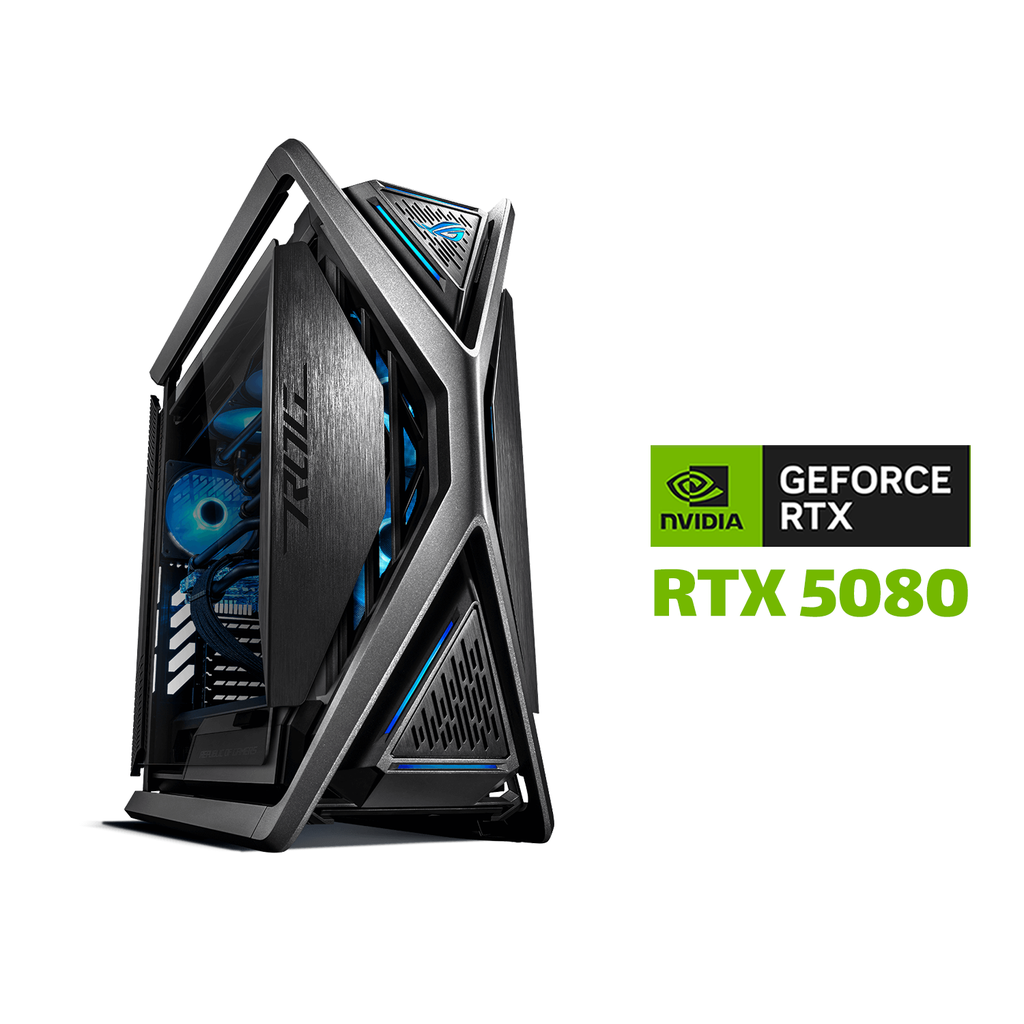 [NS027813] Gaming PC – AMD Ryzen 9 9950X3D Processor, ROG Crosshair X870E Motherboard, 64GB DDR5 RAM, Samsung 2TB NVMe Gen5 SSD, ASUS ASTRAL RTX 5080 16GB, ASUS Thor P2 1200W PSU, ROG Ryujin III 360 Cooler, Hyperion GR701 Case, Win 11 Pro