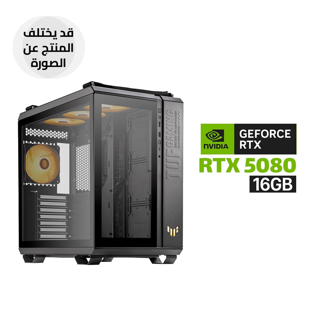 [NS031067] Gaming PC – AMD Ryzen 9 9950X3D, ASUS ROG STRIX X870E-H WiFi 7, 64GB DDR5 6000, Samsung Gen5 2TB SSD, RTX 5080 16GB, TUF III L360 Liquid Cooler, ROG Strix 1200W Platinum PSU, TUF GT502 Plus Case with 7 RGB Fans, Windows 11 Pro