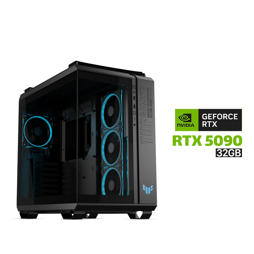 AMD Ryzen 9-9950X3D,Asus X870-E WiFi 7 MB,64GB D5(6000) RAM,Samsung (9100 PRO) 2TB SSD,ROG ASTRAL RTX 5090 32GB,Asus TUF 1200G 80PLUS GOLD,ROG Ryujin 3 XTREAM Cooler,Asus TUF GT502 Horizon Case,Asus TUF 3x Fans,Lian-Li Strimers Cables,Win 11 Pro (License)
