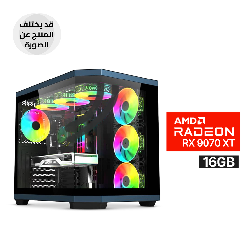 [NS029360] Gaming PC AMD Ryzen 7 9700X CPU, B650 Motherboard, 32GB DDR5 RAM, 2TB NVMe SSD, XFX Quick Silver Radeon RX 9070 XT 16GB VGA, 850 WATT GOLD PSU, AZZA L360 Liquid Cooler, Acer V950 Mid Tower Case, Windows 11 Pro License